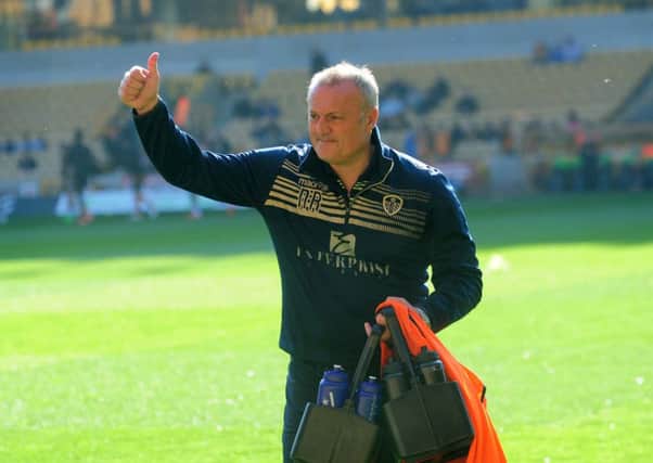 Leeds manager Neil Redfearn gives the thumbs up before the match. (Picture: Simon Hulme)