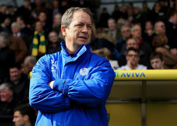 Sheffield Wednesday's head coach Stuart Gray looks on during his side's defeat to Norwich (Picture: Stephen Pond/PA Wire).