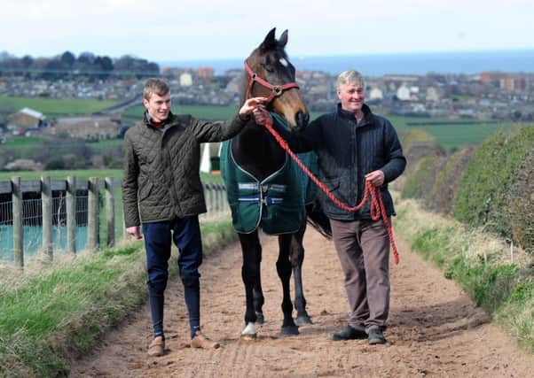Jockey James Reveley pictured at his dad's racing stables at Lingdale near Saltburn. (Picture: Jonathan Gawthorpe)