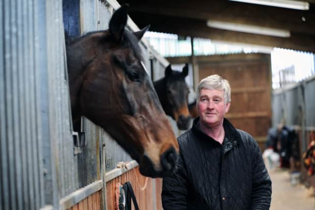 Trainer James Reveley pictured at his racing stables at Lingdale near Saltburn, with his Grand National horse 'Night iin Milan.' (
Picture: Jonathan Gawthorpe)