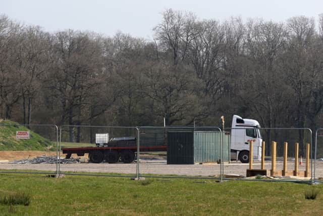 The UK Oil & Gas Investments site near Horley, West Sussex, as the exploration firm announced the discovery of billions of barrels of oil reserves at the site near Gatwick airport.