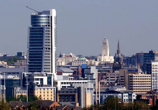 Leeds's skyline.