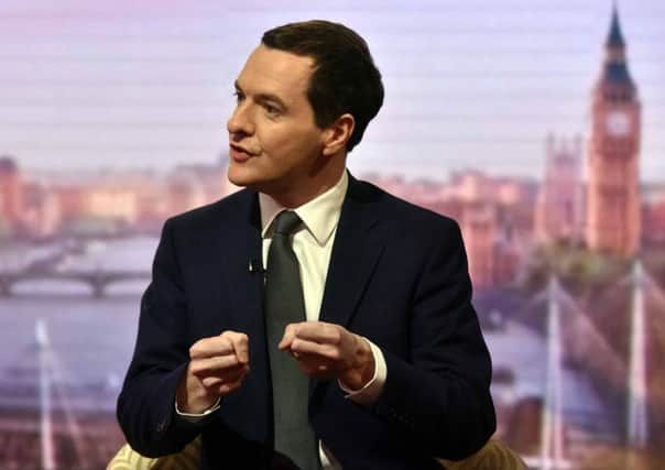 Chancellor George Osborne appears on The Andrew Marr Show today