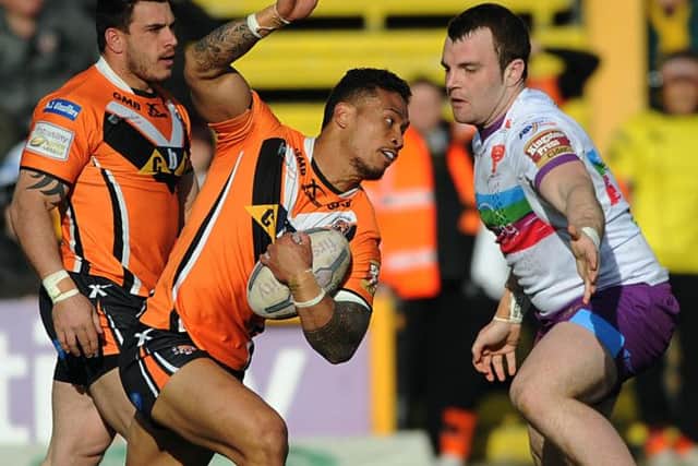 Castleford's Ben Roberts on the attack