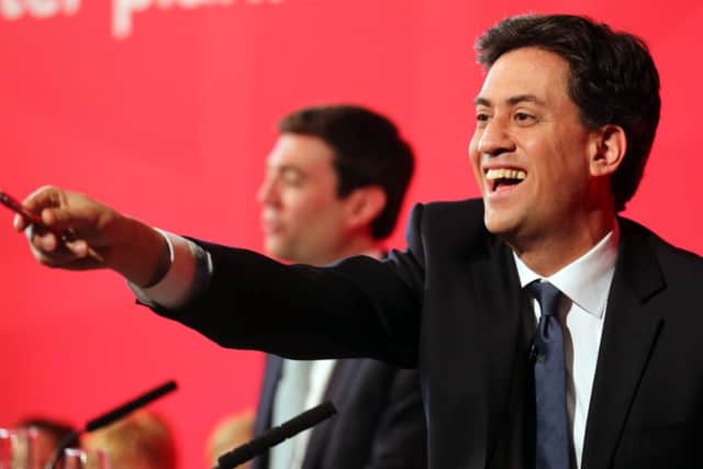 Ed Miliband speaks at a campaign event in Guiseley at the weekend