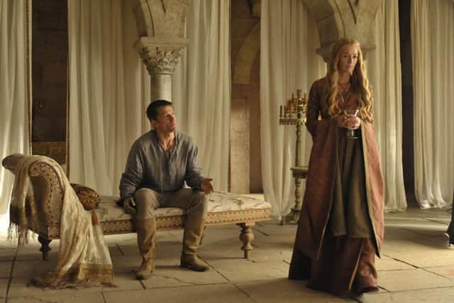 Nikolaj Coster-Waldau as Ser Jaime Lannister and Lena Headey as Cersei Lannister.