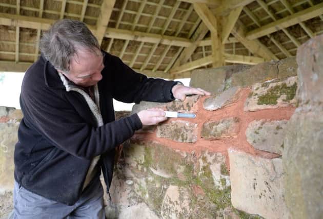 Alan Clark works on the Elizabethan glass furnace at Ryedale Folk Museum, Hutton Le Hole. Picture: Anna Gowthorpe