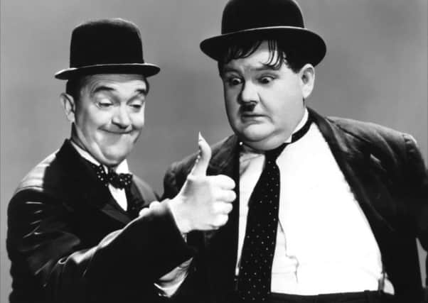Comedy legends Laurel and Hardy