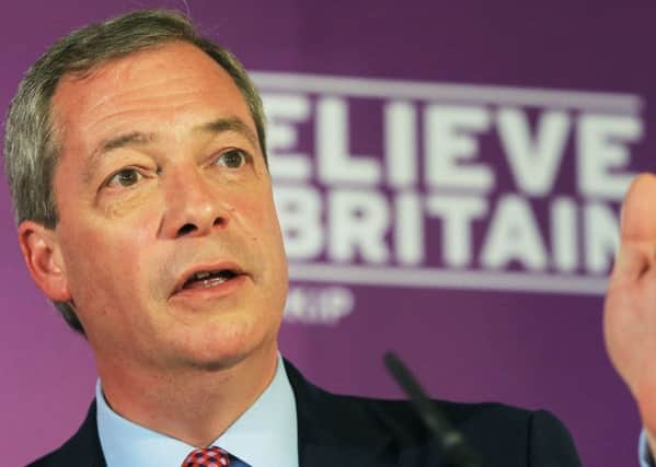Ukip Leader Nigel Farage. Gareth Fuller/PA Wire