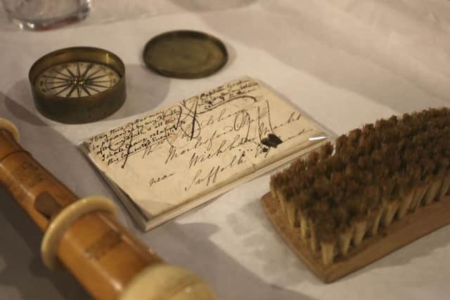 Possessions  belonging to Lemuel Shuldham, a junior cavalry officer who was killed at the Battle of Waterloo