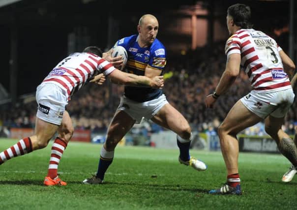 UP FOR THE FIGHT: Leeds Rhinos' Carl Ablett.