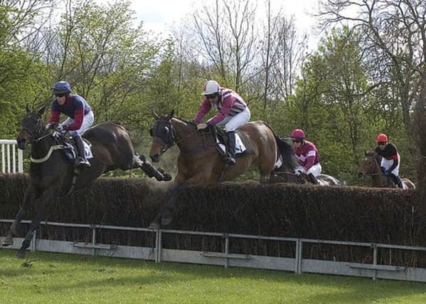 Action from last year's Pendle point to point
