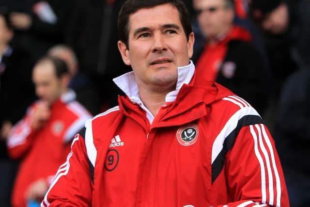 Sheffield United manager Nigel Clough during the Sky Bet League one match at Bramall Lane, Sheffield. PRESS ASSOCIATION Photo. Picture date: Saturday March 28, 2015. See PA Story SOCCER Sheff Utd. Photo credit should read: Simon Cooper/PA Wire. RESTRICTIONS: Editorial Use Only. No use with unauthorised audio, video, data, fixture lists, club/league logos or "live" services. Online in-match use limited to 45 images, no video emulation. No use in betting, games or single club/league/player publications.