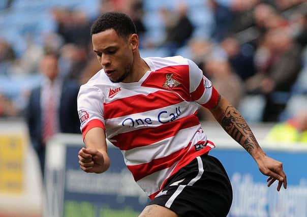 Nathan Tyson was unable to convert chances created for him as Doncaster Rovers drew with Fleetwood Town (Picture: Steve Uttley).
