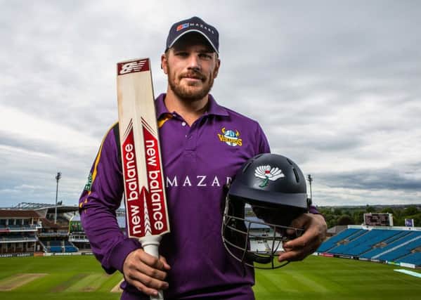 Aaron Finchin the Yorkshire Vikings T20 Blast kit for 2015. Find out which of their fixtures are televised.