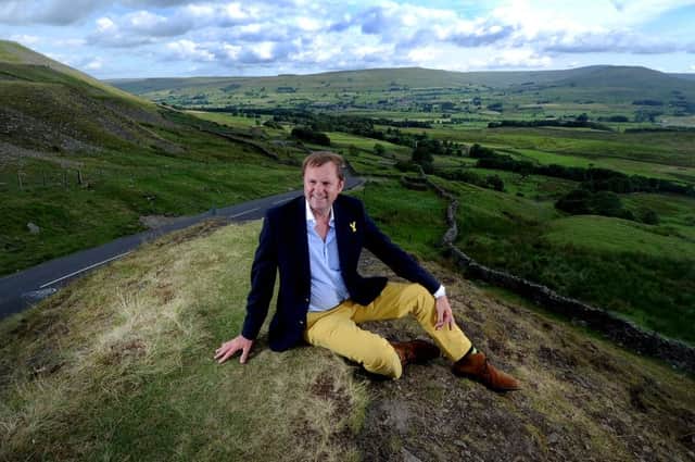 Gary Verity, chief executive of Welcome to Yorkshire, at Buttertubs Pass between Hawes and Swaledale