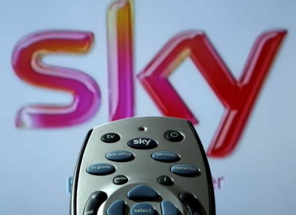 Sky reported a 20% rise in operating profits after its UK business achieved its best start to a calendar year for more than a decade.