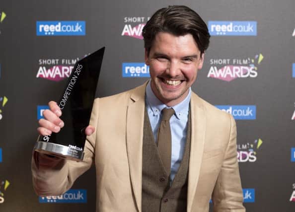 Actor and director, Andrew Lee Potts with the Grand Prix prize for his film Photo Finish, at the reed.co.uk Short Film Awards at BAFTA in Piccadilly, London.
Photo: David Parry/PA Wire