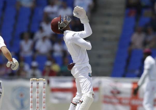 DESPAIR: West Indies' captain wicketkeeper Denesh Ramdin.