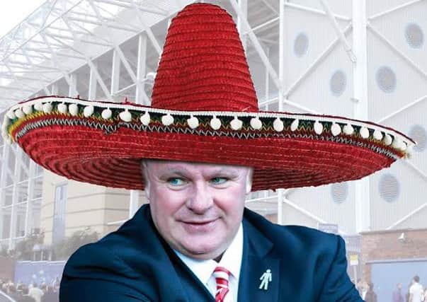 Steve Evans says he will wear a sombrero at Elland Road on Saturday after the Millers secured their Championship status. (Graeme Bandeira)