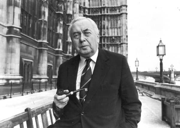 Man about the house, Lord Wilson outside Parliament where he first set foot more than 40 years ago.