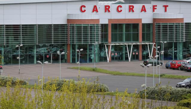 Carcraft's Leeds premises after today's announcement. Picture: Ross Parry Agency