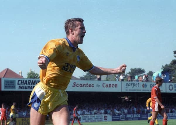 Lee Chapman scores the winner against AFC Bournemouth.