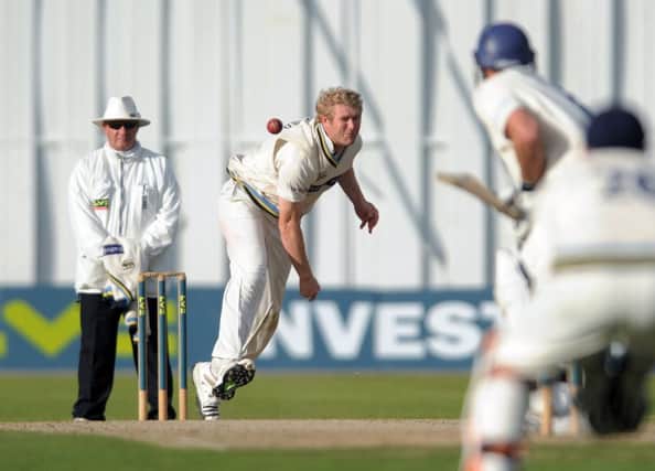 Matthew Hoggard, inaction for Yorkshire back in 2009.