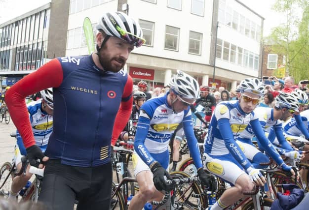 Sir Bradley Wiggins in Wakefield last week.
