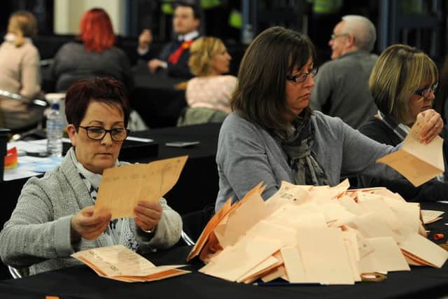 Ballot papers for the Doncaster count. Picture: Ross Parry Agency