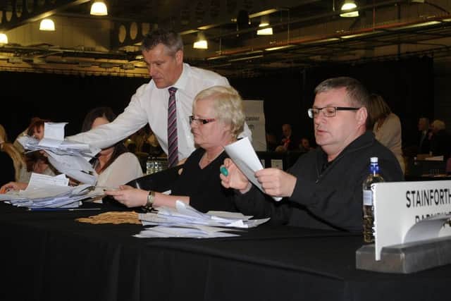 Ballot papers for the Doncaster count. Picture: Ross Parry Agency