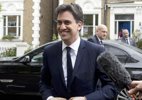 Ed Miliband arrives at his home in north London following his resignation as leader of the Labour Party, after a dramatic election night where his party was virtually wiped out in Scotland and David Cameron winning a Commons majority. PRESS ASSOCIATION Photo. Picture date: Friday May 8, 2015. See PA story ELECTION Labour. Photo credit should read: Hannah McKay/PA Wire