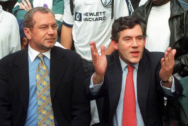 Lord Sugar was brought into the Labour Party by former leader Gordon Brown