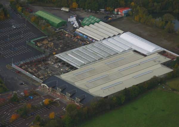 From above Tong Garden Centre which has been sold in a multi-million pound deal.