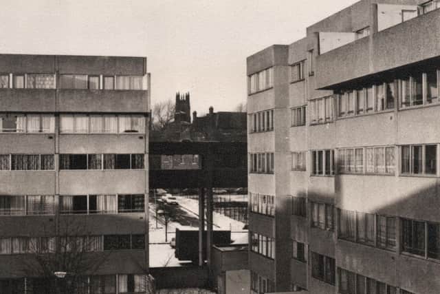 Views of the Broomhall flats, taken in the 1960s.