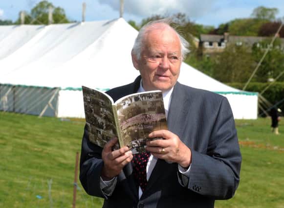 Mervyn Lister who has written a book about livestock markets in Otley, pictured at the Otley Showground. Pic: Simon Hulme