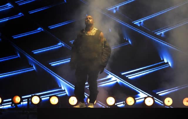 Kanye West performs at the Billboard Music Awards