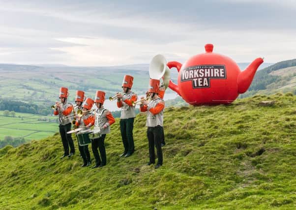 Filming for the latest Yorkshire Tea TV advert has taken place in the hills above the North Yorkshire town of Pateley Bridge.