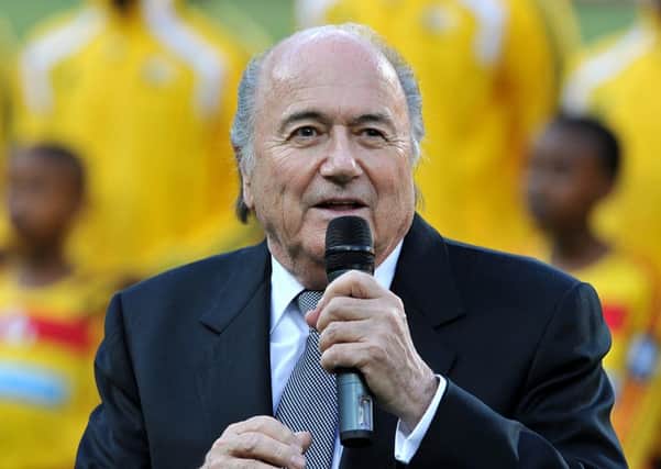 Sepp Blatter, who is standing down as head of FIFA.
