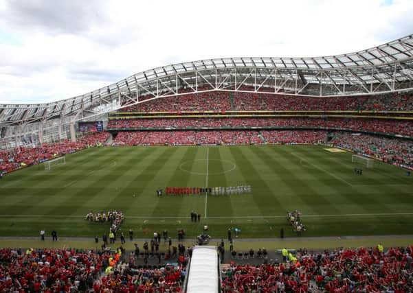 The Aviva Stadium in Dublin, where Sunday's friendly will be played
