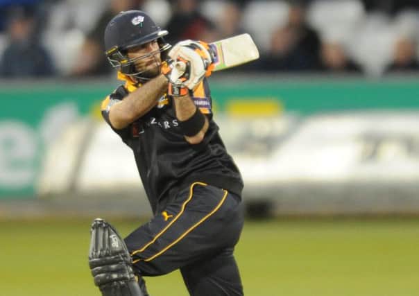 STRUGGLING: Glenn Maxwell has now played eight innings for Yorkshire but has yet to make a meaningful contribution with the bat. Picture: Steve Riding