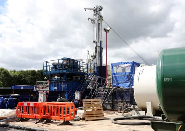 A fracking drilling site in Balcombe, West Sussex