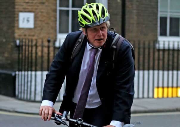 Boris Johnson, who has been caught on film telling a black cab driver to "f*** off and die".