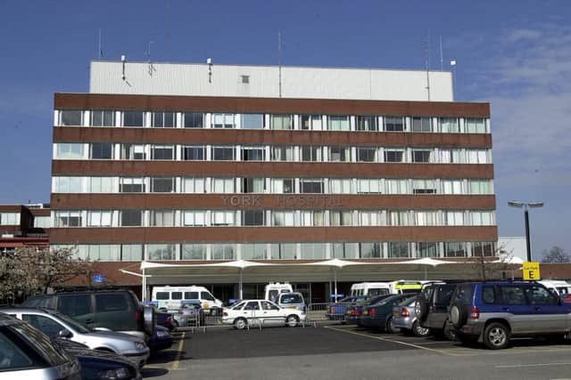 York Hospital is listed as below national standards. Picture: Ross Parry Agency
