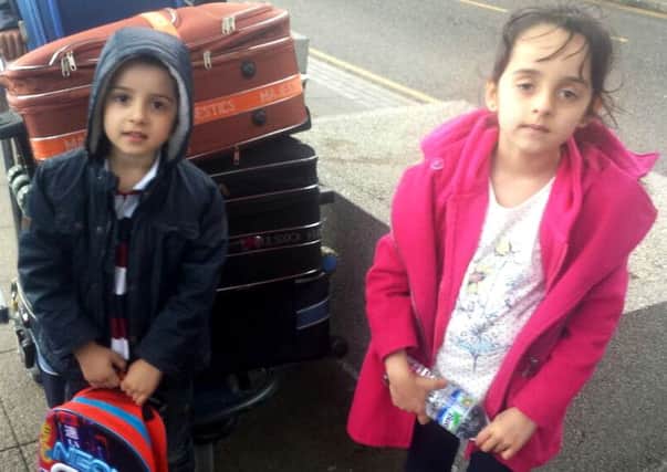 Zaynab Iqbal and Mariya Iqbal at Heathrow Airport. They are now believed to be in Syria. Picture: Ross Parry Agency