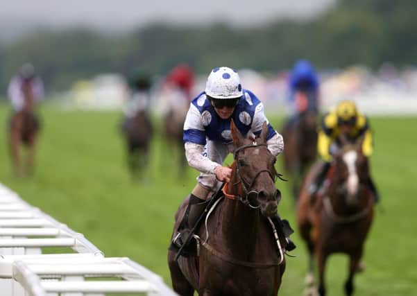 Oriental Fox ridden by Joe Fanning on the way to victory in the Queen Alexandra Stakesat Royal Ascot (Picture: David Davies/PA Wire).