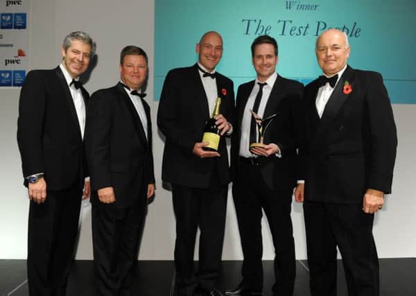 winning ways: The Test People last year carried off the companies with a turnover up to £10m category. Picture: bruce rollinson