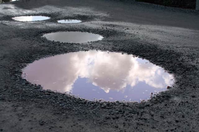 Potholes are among the main concerns for residents in North Yorkshire