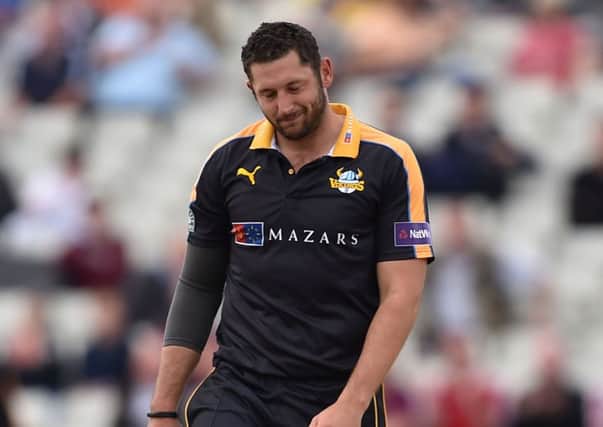 Yorkshire Vikings' Tim Bresnan stands dejected. (Picture: Joe Giddens/PA Wire)