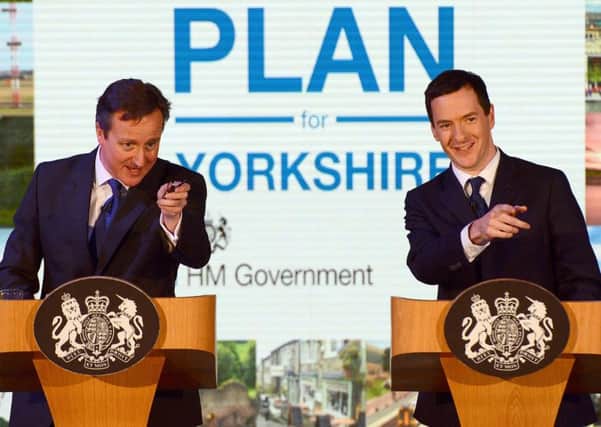 David Cameron and George Osborne pledged major rail upgrades for the North in the run-up to the election while courting voters in Yorkshire.